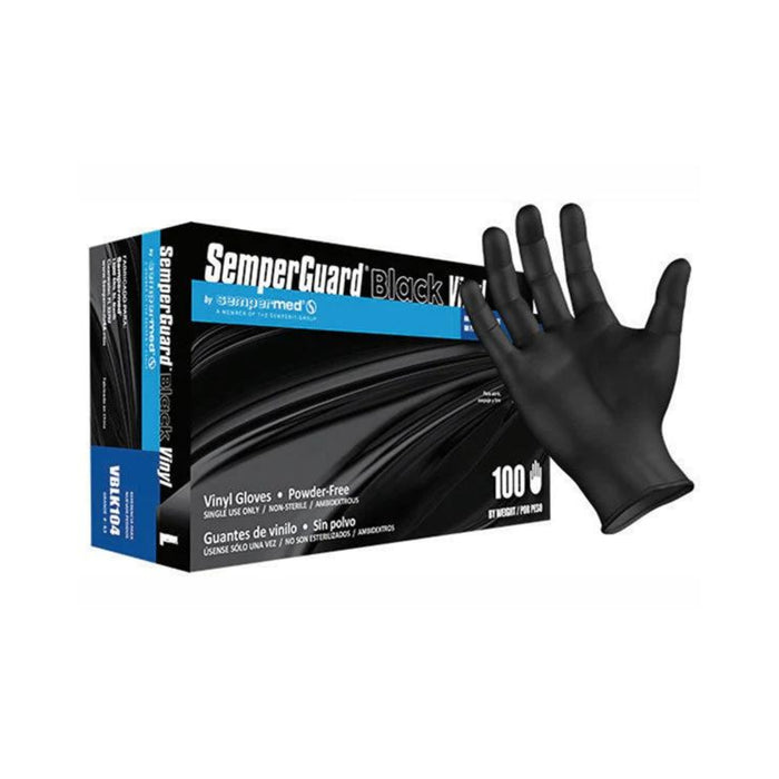 SemperGuard Black Ind.Vinyl Large 100 Gloves/box