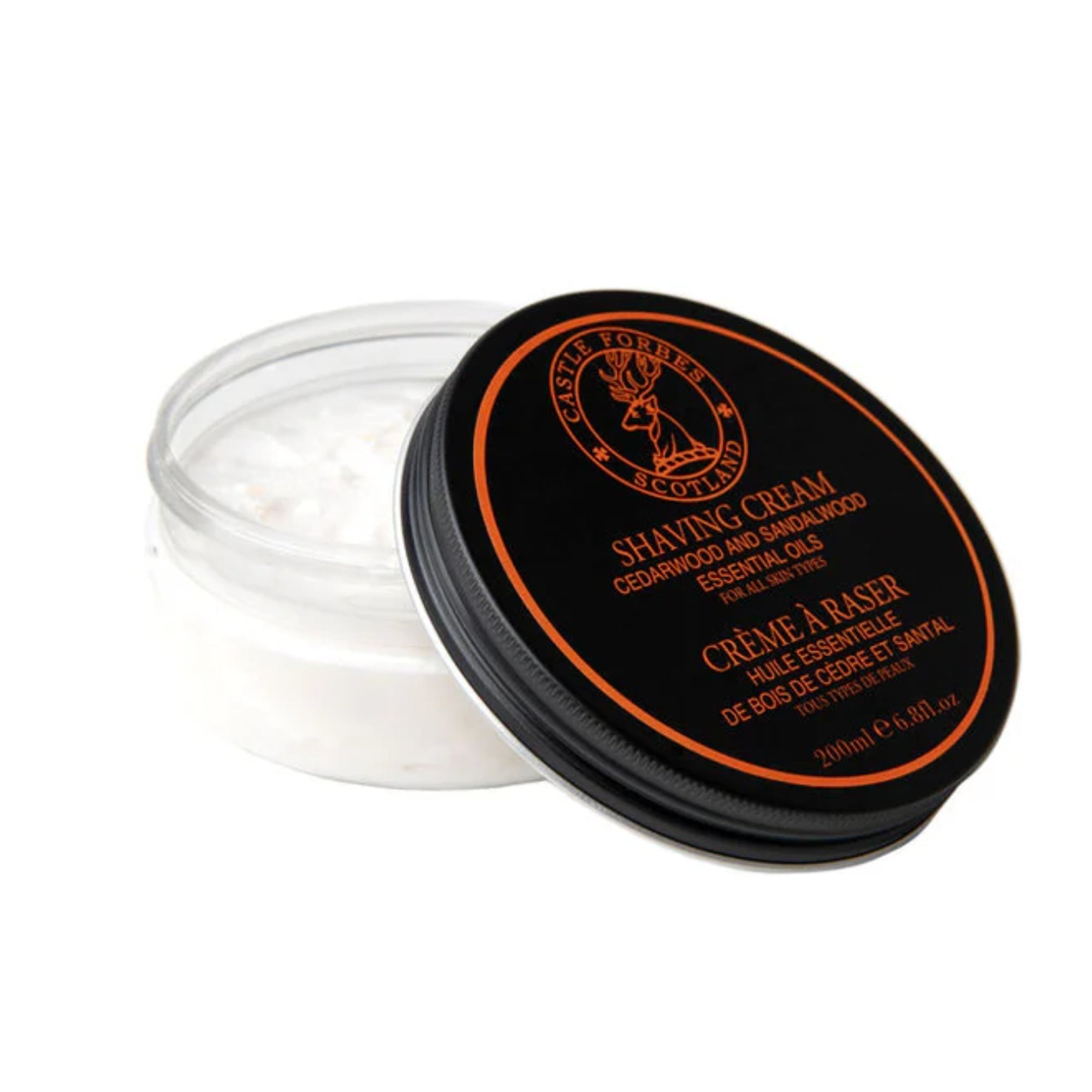 Luxury Shave Cream, Cedarwood & Sandalwood Essential Oil, 6.8 fl.oz / 200ml - Perma Brands Canada