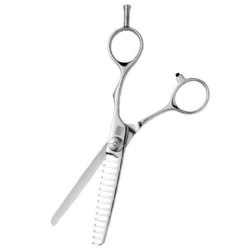 Kasho Japanese 6.0 in Design Master 15 T 15 Tooth Texturizing Shear Premium Stainless Barbershop & Salon Thinning Scissors