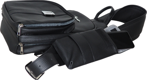 Vincent Shoulder Bag 15” x 10” x 4” Black Leather