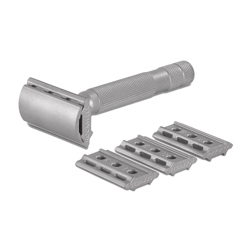 Rockwell Razors 6S Adjustable Stainless Steel Safety Razor, Double Edge Safety Razors