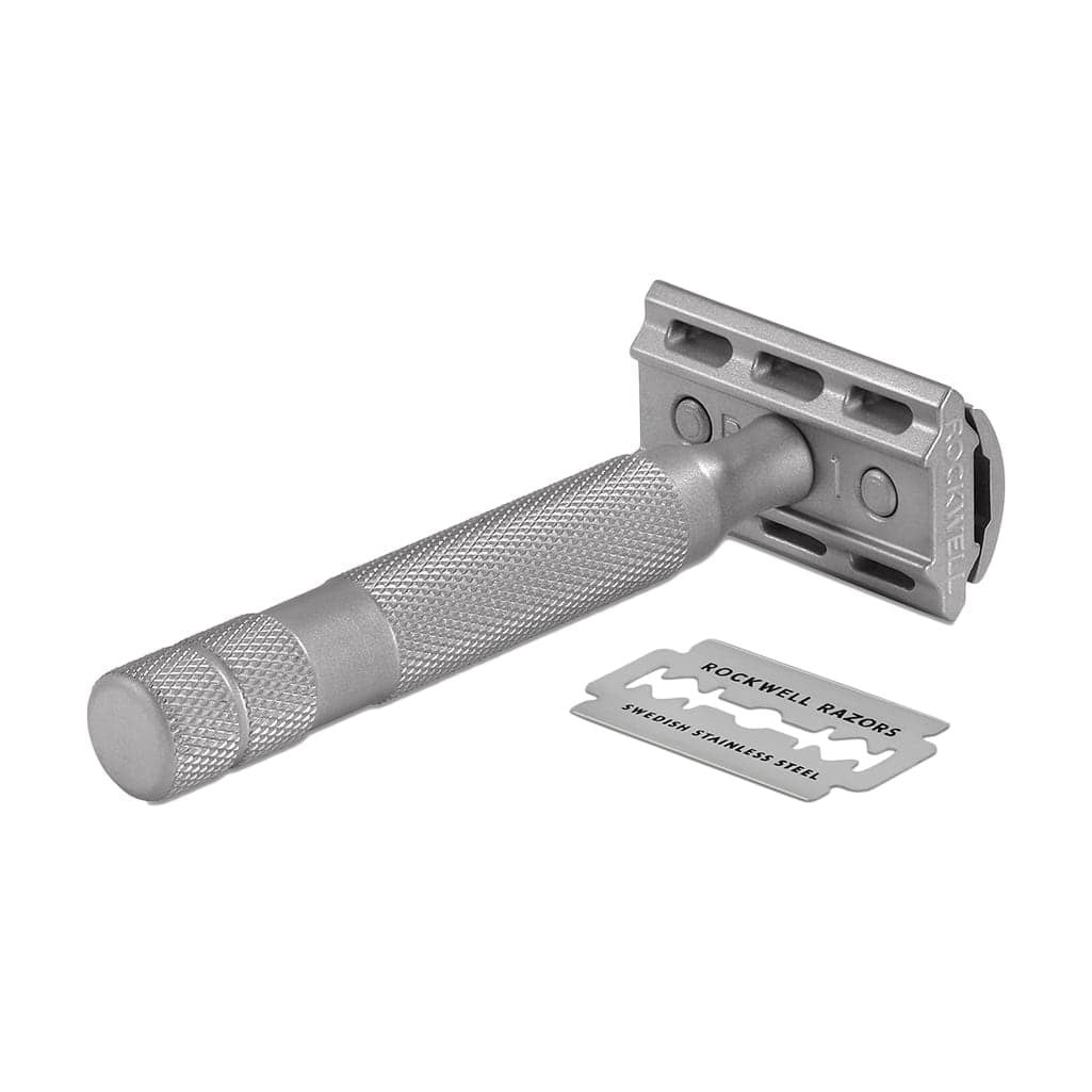 Rockwell Razors 6S Adjustable Stainless Steel Safety Razor, Double Edge Safety Razors