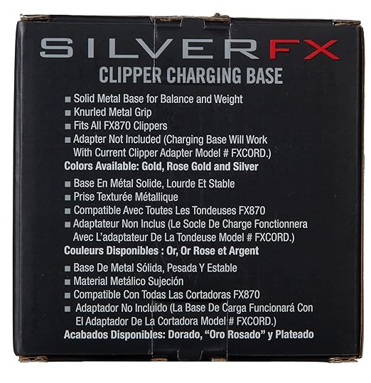 Babyliss Charging base for FX870 clipper. Silver.