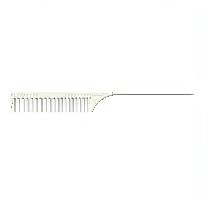 JRL Pin Tail Comb 8.8" (White)