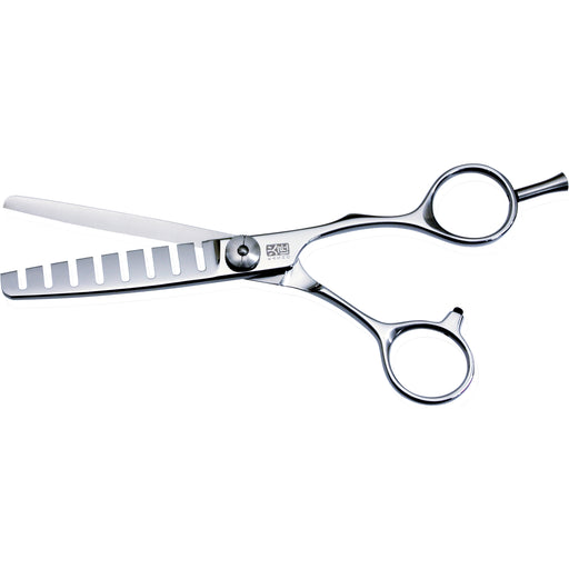 Kasho Japanese 6.0 in. Design Master 8 Tooth Chunker Texturizing Shear Premium Stainless Offset Barbershop & Salon Thinning Scissors