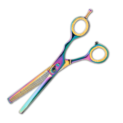 Rainbow Thinning Shear 7.5 in.Thinning Barbershop & Salon Shears Budget Lightweight Texturizing Scissors