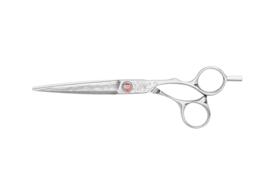 Kasho Japanese 6.5 in. Damascus Series Shear Offset Premium Stainless Offset Barbershop & Salon Cutting Scissors
