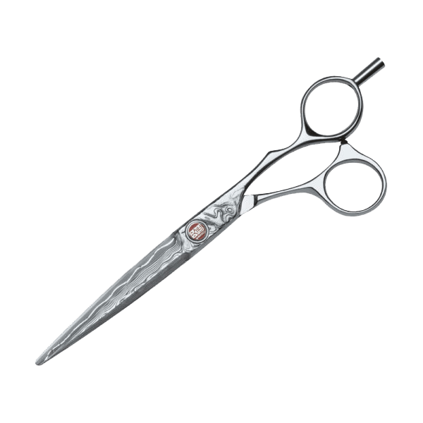 Kasho Japanese 6.0 in. Damascus Series Shear Offset Premium Stainless Offset Barbershop & Salon Cutting Scissors