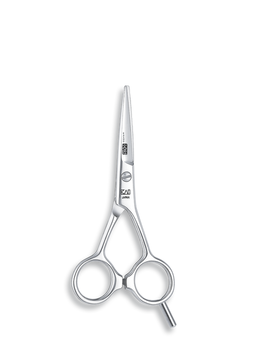 Kasho Japonais 4,5 po. Ciseaux de coupe droits en acier inoxydable de qualité supérieure pour salon de coiffure et salon de coiffure Blue Series Shear