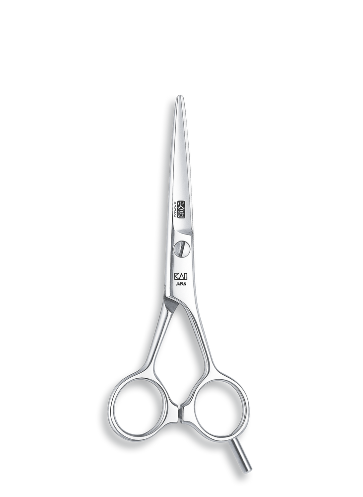 Kasho Japanese 6.0 in. Blue Series Shear Premium Stainless Straight Barbershop & Salon Cutting Scissors