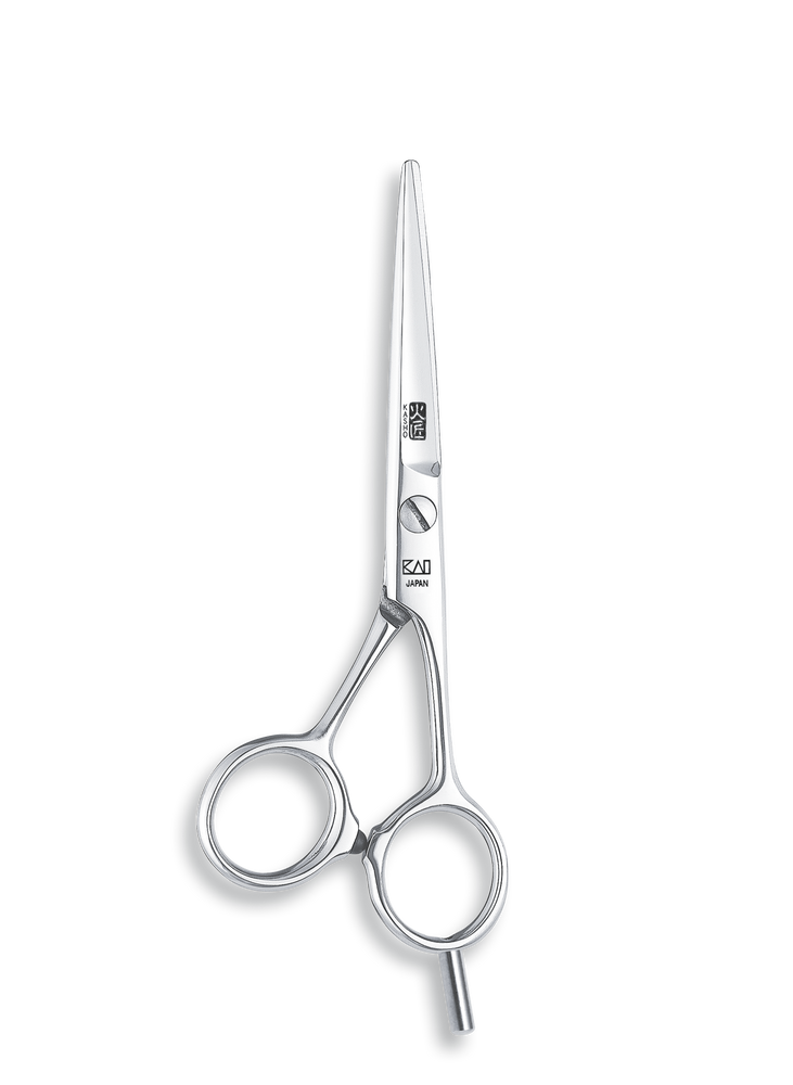 Kasho Japanese 5.5 in. Blue Series Shear Premium Stainless Offset Barbershop & Salon Cutting Scissors