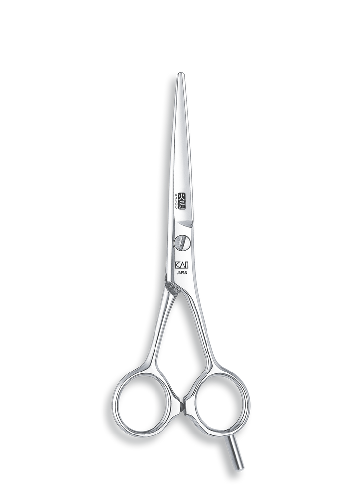 Kasho Japanese 5.5 in. Blue Series Shear Premium Stainless Straight Barbershop & Salon Cutting Scissors