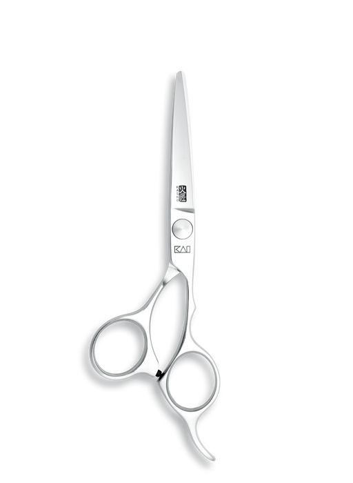 Kasho Japanese 5.5 in. Chrome Series Shear Premium Stainless Offset Barbershop & Salon Cutting Scissors