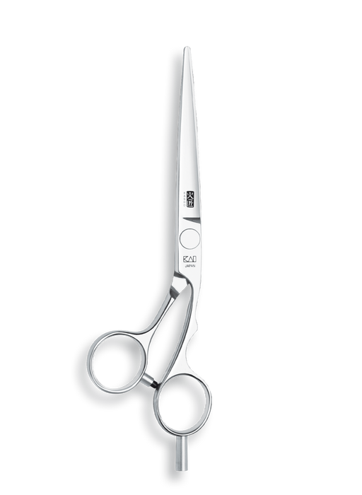 Kasho Japanese 6.0 in. Silver Series Shear Premium Stainless Offset Barbershop & Salon Cutting Scissors