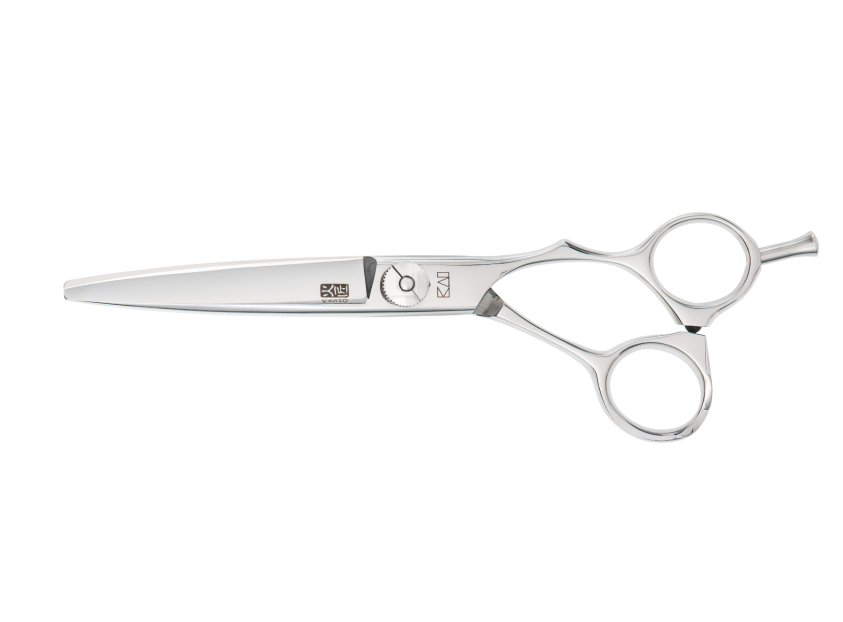 Kasho Japanese 6.0 in. Green Shear Sasa Premium Stainless Offset Barbershop & Salon Cutting Scissors