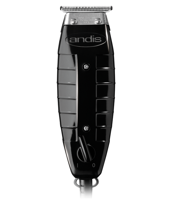 ANDIS T-Outliner Trimmer-3 prong cord, Deep tooth blade, Combs (Black)