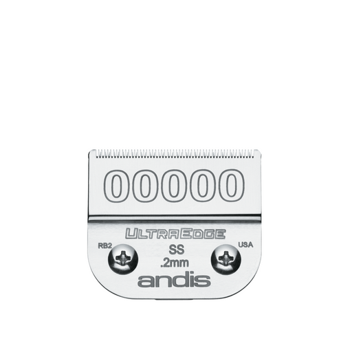 ANDIS Taille 00000 - Lame de fondu coupe extrêmement étroite - 1/125 po - 0,2 mm