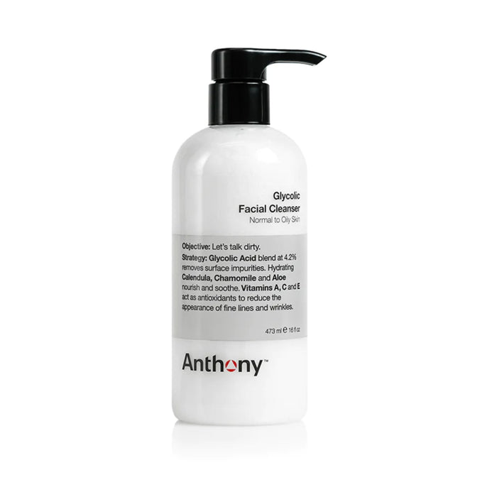 Anthony Glycolic Facial Cleanser 16 Oz / 473 Ml