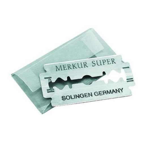 Merkur Super Platinum Double Edge Safety Razor Blades (10 Packs, 10 Blades/Pack)