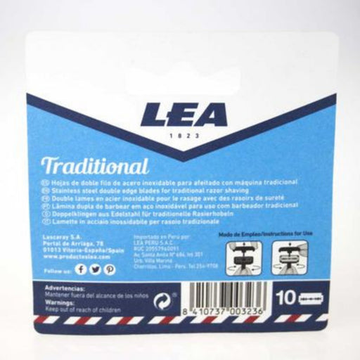 Lea Stainless Steel Double Edge Blades Refill (10 pack)