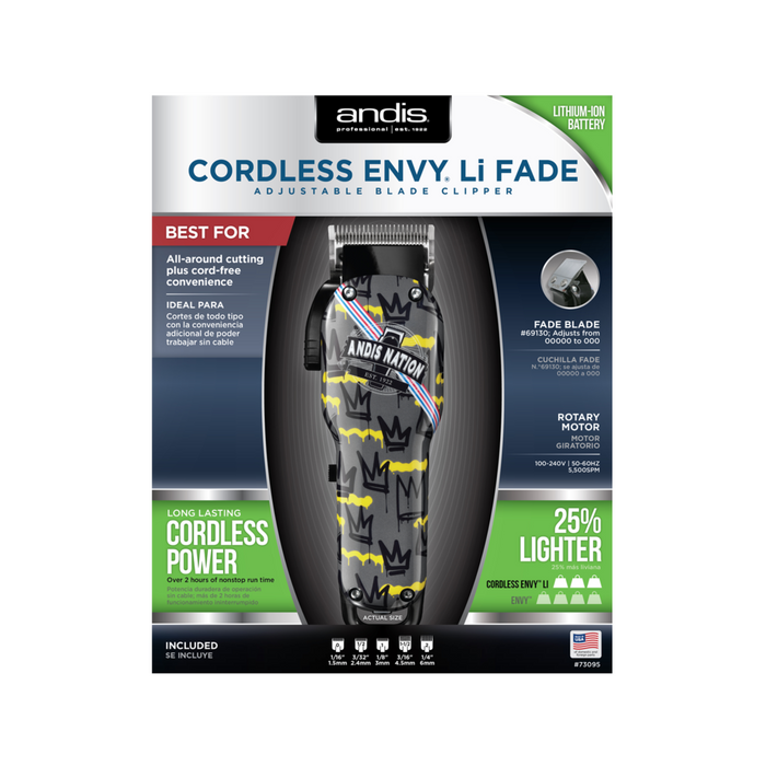 ANDIS Cordless Envy Li ANDIS NATION Clipper