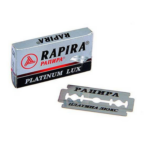 Rapira Double Edge Safety Razor Blades Platinum Lux (5 Blade Pack)