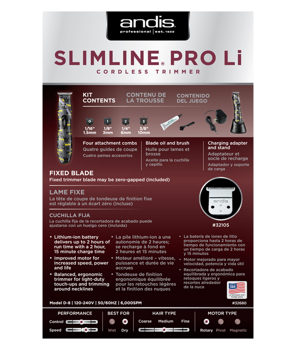 ANDIS  NEW  Slimline   Pro Li Trimmer ANDIS NATION