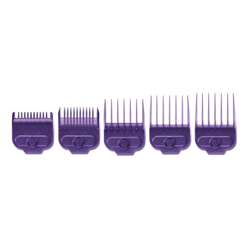 ANDIS Nano-Silver 1-Magnet Attachment 5-Combs, Small; Sizes 1/16 in., 1/8 in., 1/4 in., 3/8 in., 1/2 in.
