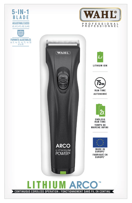 Wahl Lithium Arco Tondeuse sans fil (avec 6 guides et moteur rotatif)