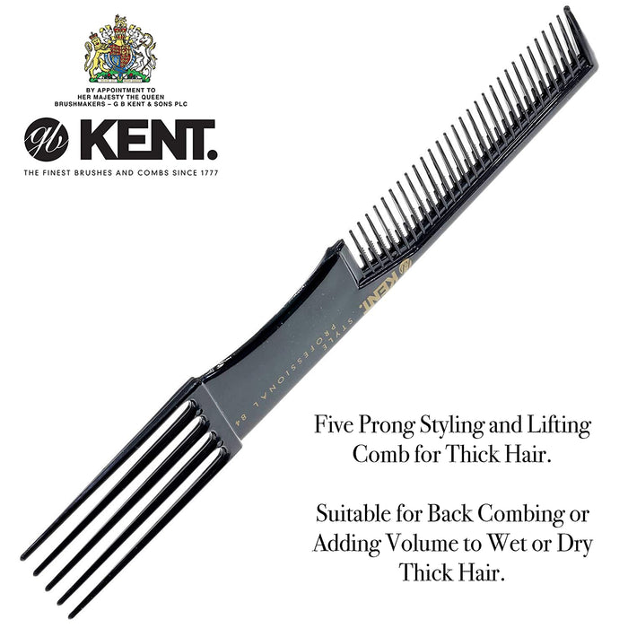 Kent 5 Prong Styling and Lifting Peigne 190mm Épais Cheveux