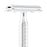 Merkur Double Edge Safety Razor, Straight Cut, Chrome-Plated, Etched Handle