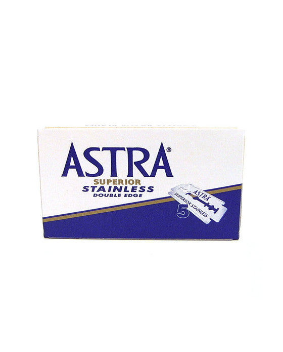 Lame de rasoir à double tranchant Astra / 20 paquets de 5 (bleu)