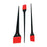 BabylissPro Silicone tint brushes, set of 3, each with different shape.