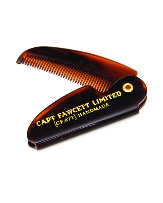 Peigne à moustache de poche pliable du capitaine Fawcett (longueur 117 mm)