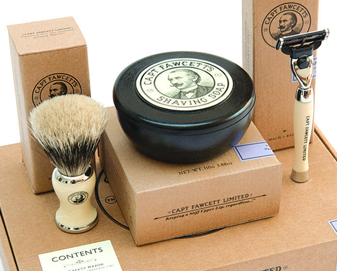Captian Fawcett's Shaving Box Gift Set, 