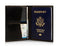 Ezra Arthur No. 5 Passeport Case Jet Top Stitch
