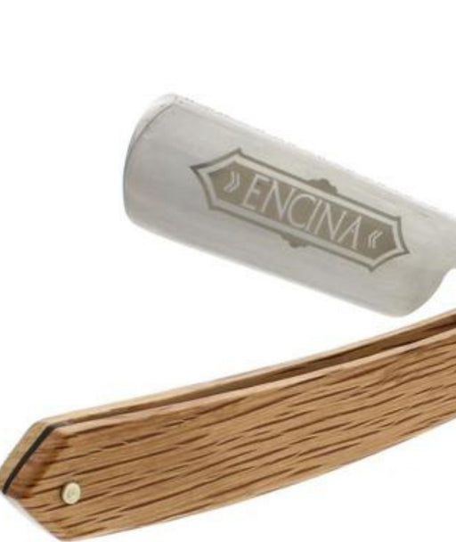 DOVO Encina Straight Razor 6/8 in. Full Hollow Ground Carbon Steel Blade, Spanish Oak Handles