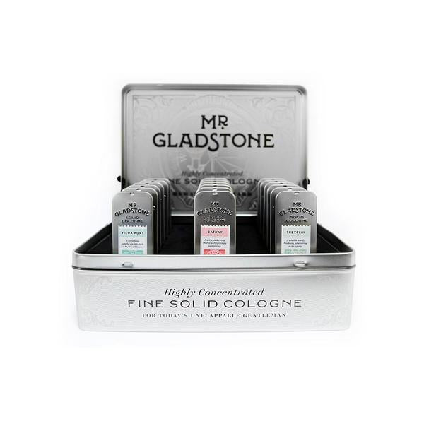 M. Gladstone Solid Cologne Présentoir complet pour clips de sport