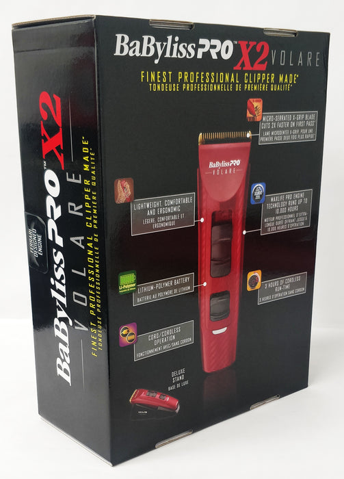 BaByliss Pro Volare X2 with Ferrari-Designed Engine (Red)