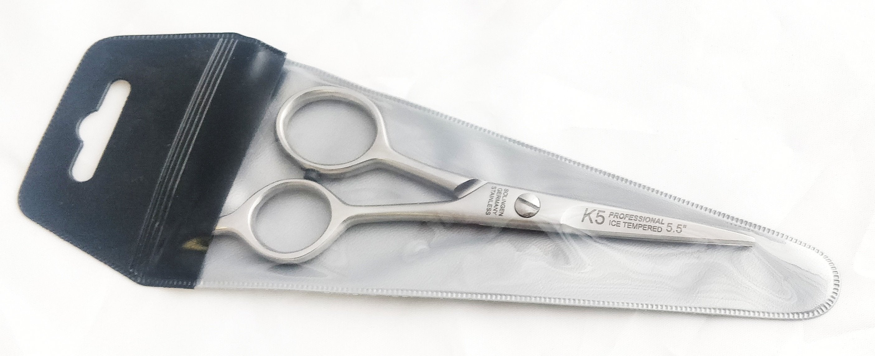 K-Series 5.5 in. German Made Barbershop & Salon Shear Stainless Steel Budget Cutting Scissors - BarberSupplies Canada