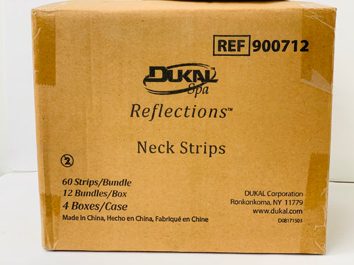 Dukal Neck Strips - 60 Strips/Bundle, 12 Bundles Per Box and 4Boxes in Case