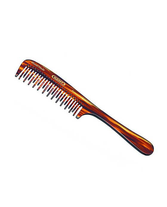 Kent K-21T Comb, Curved Double Row Detangling Comb (190mm/7.7in)
