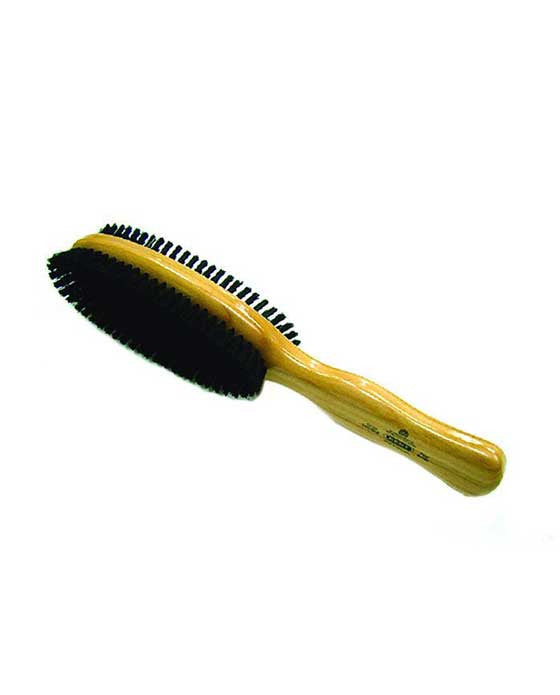 Brosse à vêtements Kent K-CC20, double face, poils rigides et doux, bois de cerisier