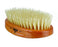 Kent Military Brush, Oval, Beechwood, Pure White Bristle Hairbrush, 