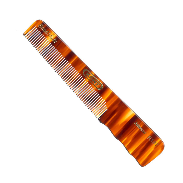 K-R18T Kent Comb, Pocket Comb With Thumb Grip, Fine (136mm/5.3in)