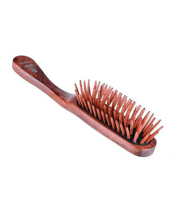 Brosse Kent Hog, base coussinée, plume et manche en palissandre (K-WOODYHOG)