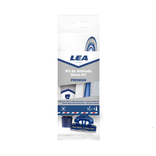 Kit de rasage Lea Premium (crème à raser 8 g + rasoir)