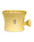 PureBadger Collection Mug à raser apothicaire en porcelaine crème – Convient pour 100 g de savon à raser