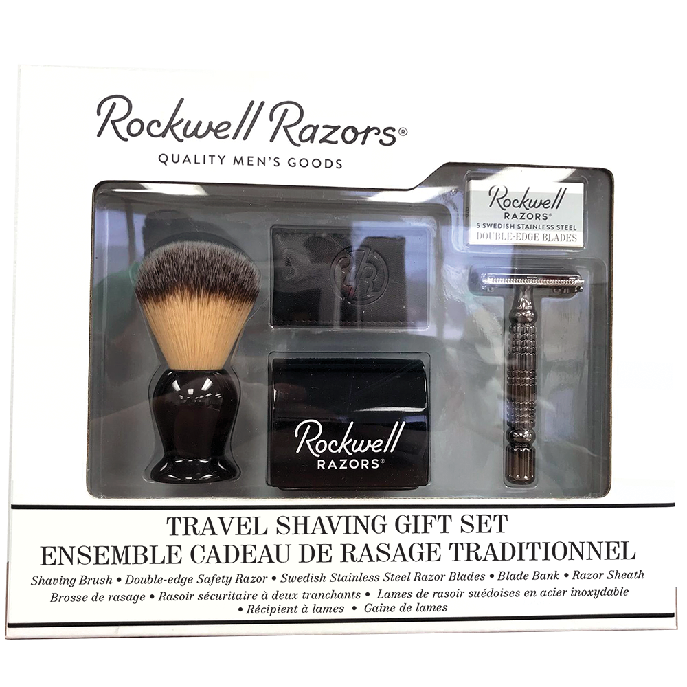 Ensemble-cadeau de rasage de voyage Rockwell Razors