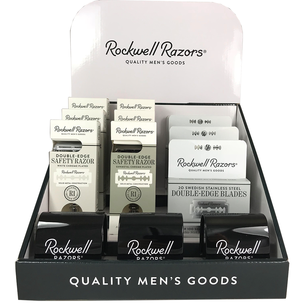 Rockwell Razors Rookie Value Bundle Shave Hardware Display